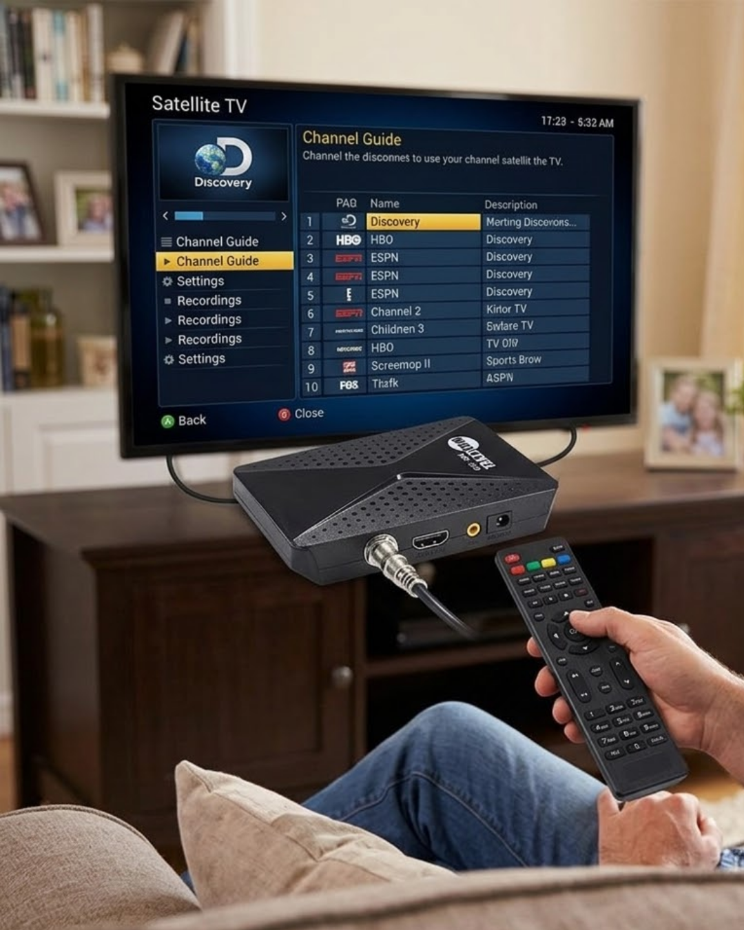 5-82 Gelişmiş Özellikli Uydu Alıcısı HDMI USB WiFi Destekli - Vipsepet - Görsel 1
