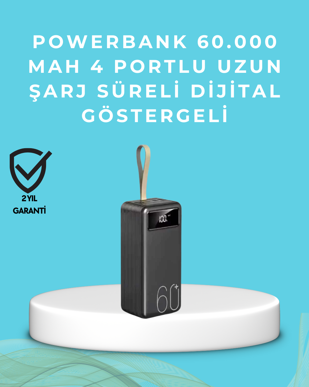 5-82 Seyahat ve Kamp İçin Portatif Güç Kaynağı Powerbank - vipsepet - Görsel 1