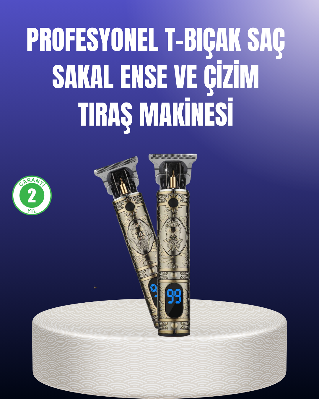 5-83 Erkek Bakım İçin Profesyonel Şarjlı Tıraş Makinesi - vipsepet - Görsel 1