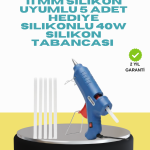 5 Silikon Hediyeli 40W Silikon Tabancası Ev ve Hobi Kullanımı - Vipsepet