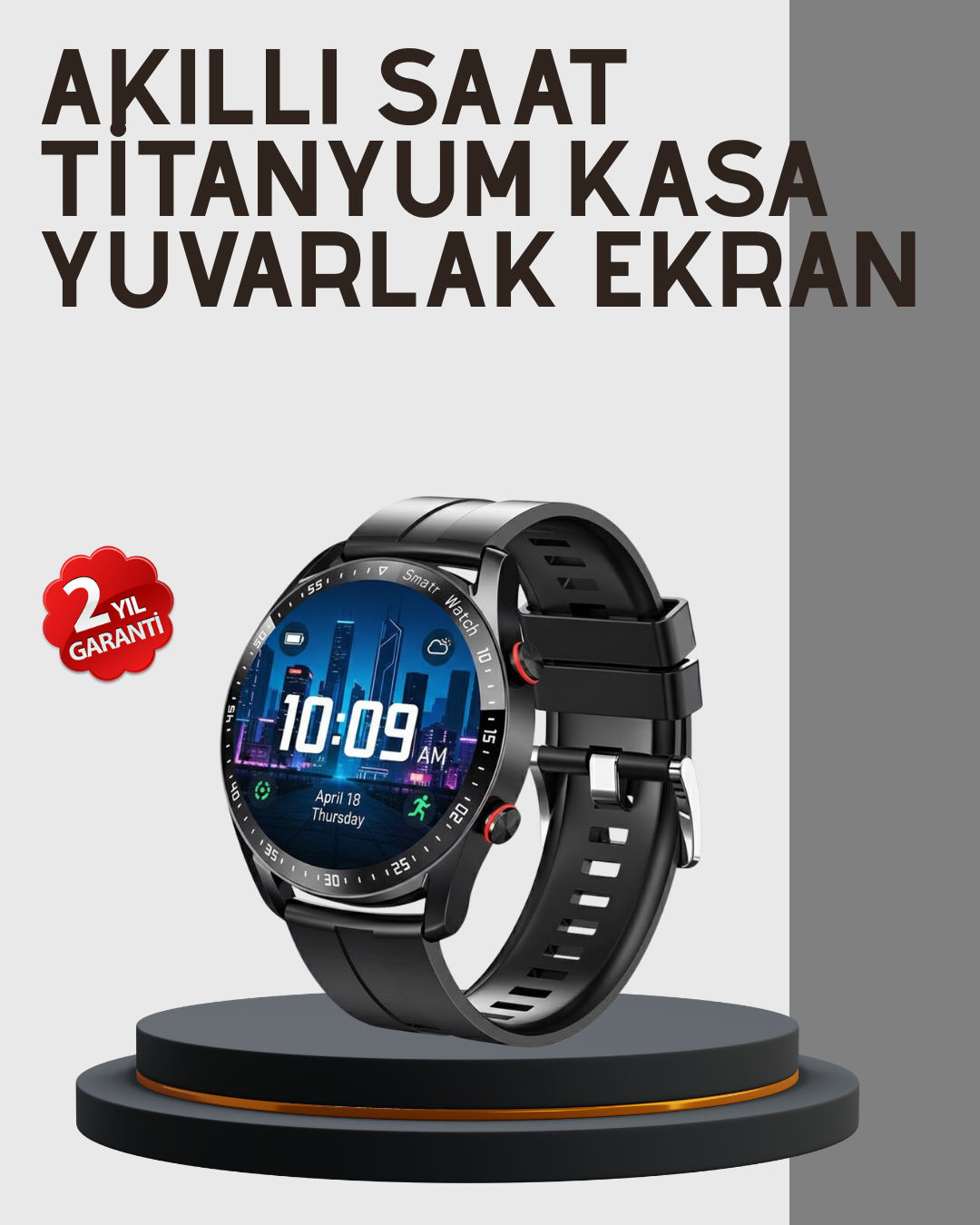 5-88 Akıllı Saat Yeni Model Sesli Asistan Bildirim Görme Bluetooth Bağlantılı Müzik Dinleme - Vipsepet - Görsel 1