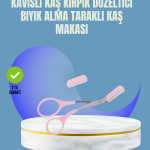 Tarak ve Fırça Başlıklı Kaş Şekillendirme Makası - Vipsepet