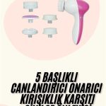 5 Başlıklı Titreşimli Cilt Temizleme Seti Canlandırıcı ve Onarıcı - Vipsepet