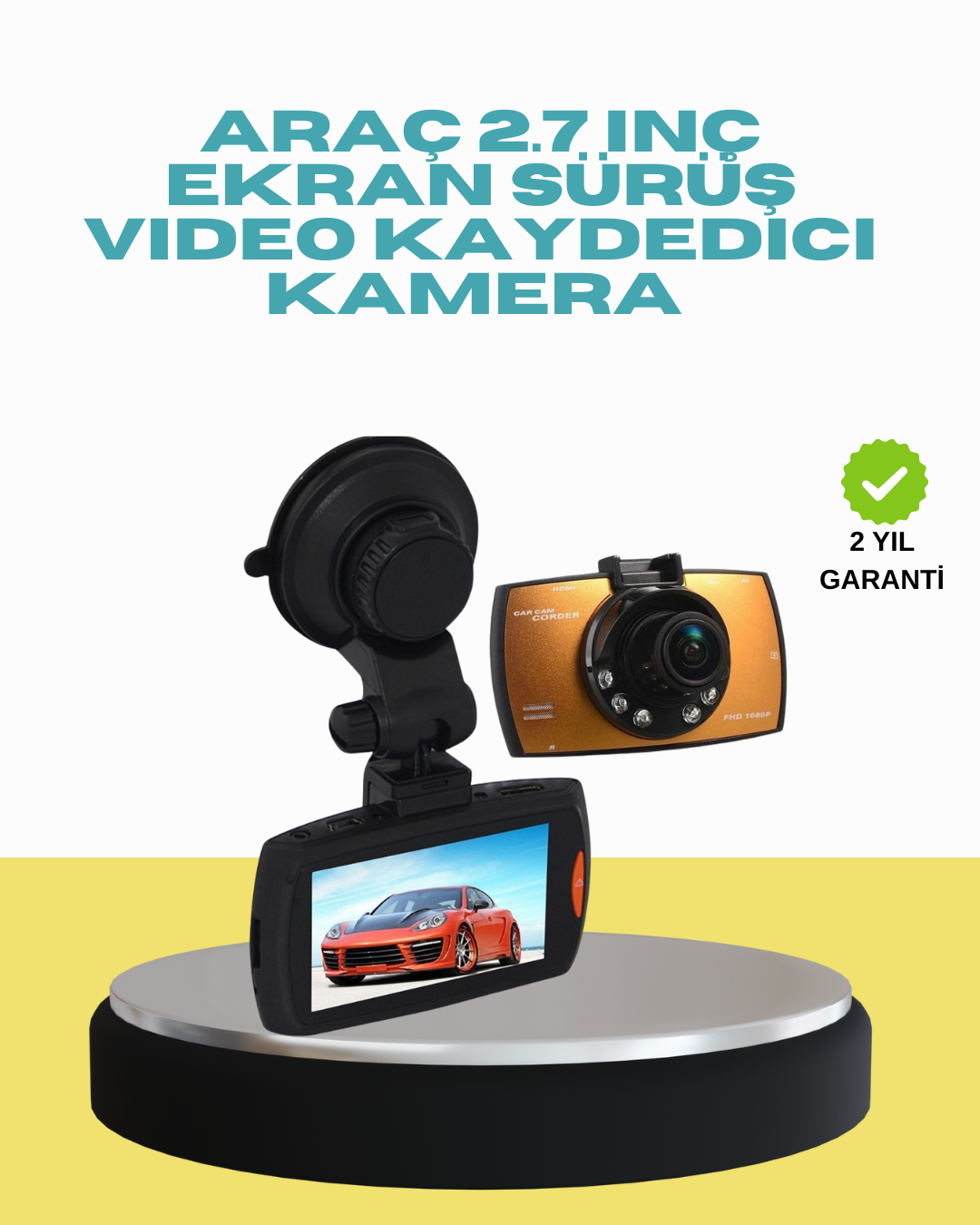 5 Araç İçi Güvenlik Kamerası Hareket Algılamalı HD DVR - vipsepet - Görsel 1