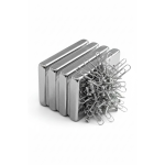 2 adet 40x20x5mm Neodyum Magnet Güçlü N35 Mıknatıs Köşeli Nikel Kaplama ( Vipsepet )