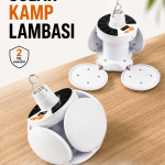 Kamp Lambası Işıldak Beyaz Işık Güneş Enerjili Solar Aydınlatma 5 Kanatlı Katlanabilir - Vipsepet