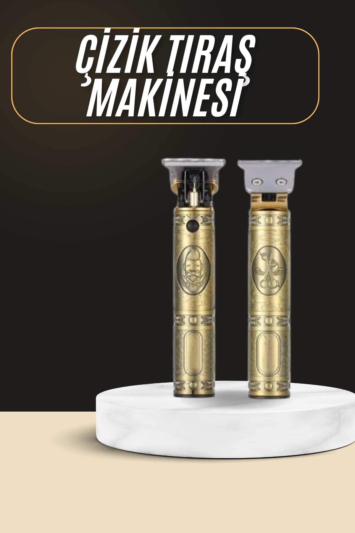 6-10 Tıraş Makinesi Şarjlı Çizik Tıraş Paslanmaz Çelik Bıçaklı 4 Taraklı - vipsepet - Görsel 1