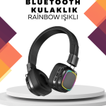 Kablosuz RGB Işıklı Katlanabilir Bluetooth Kulak Üstü Kulaklık - Vipsepet