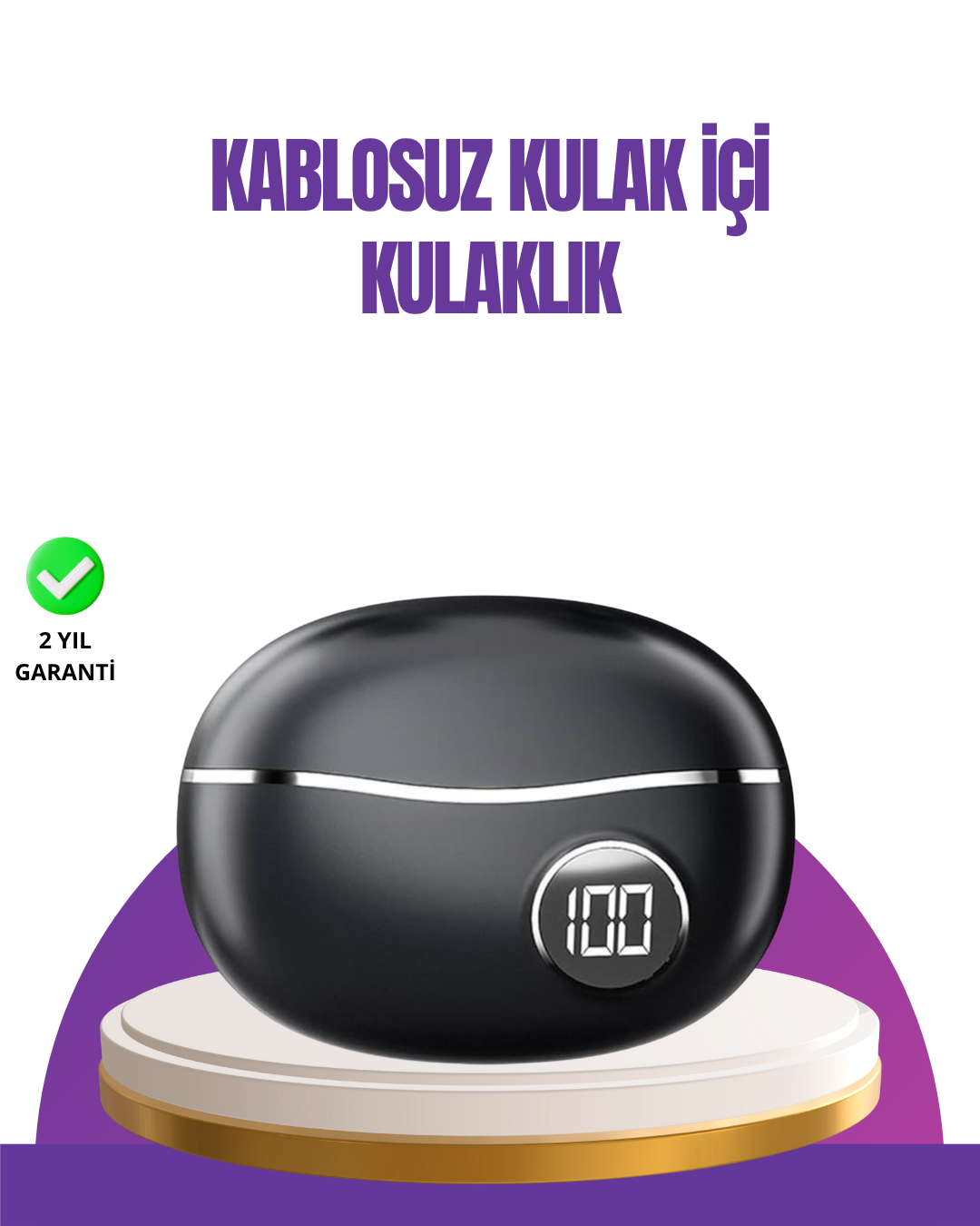 6-102 Ergonomik Açık Kulak Bluetooth Kulaklık – Hafif, Şık ve Düşük Gecikmeli Ses Deneyimi - vipsepet - Görsel 1