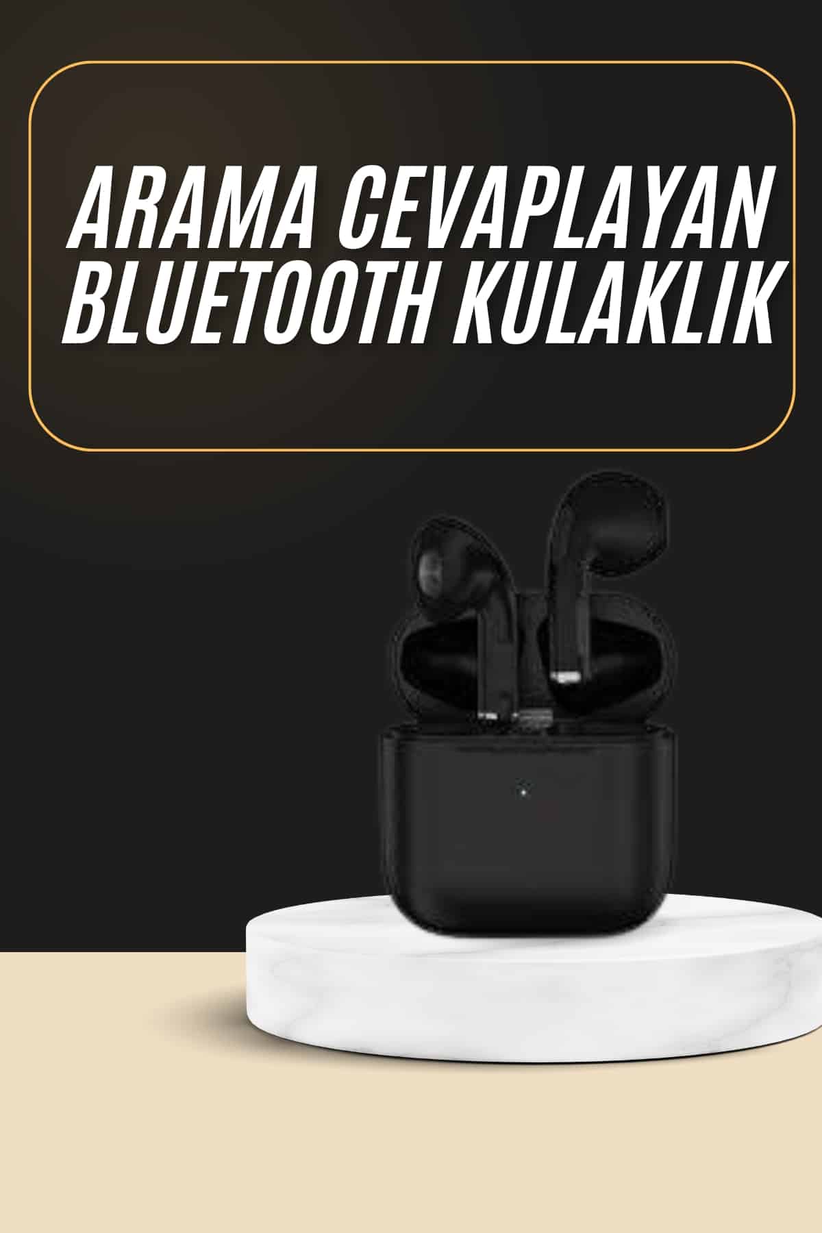 6-105 En Çok Tercih Edilen Bluetooth Kulaklık Mikrofonlu Silikonsuz Dokunmatik Kontrol - vipsepet - Görsel 1