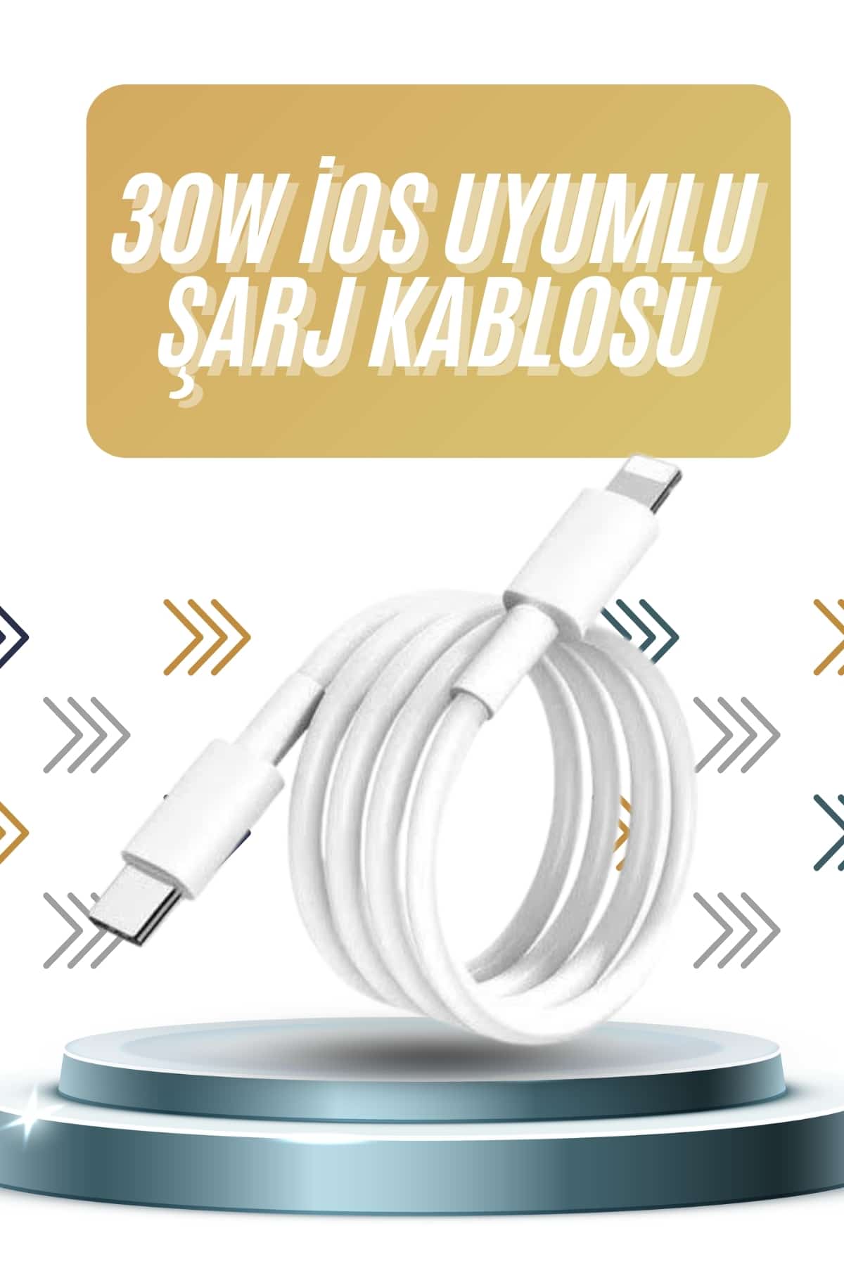 6-105 IOS Tüm Serilerle Uyumlu 30W Hızlı Şarj Aleti 11 12 13 14/Pro Max Mini Plus - Vipsepet - Görsel 1