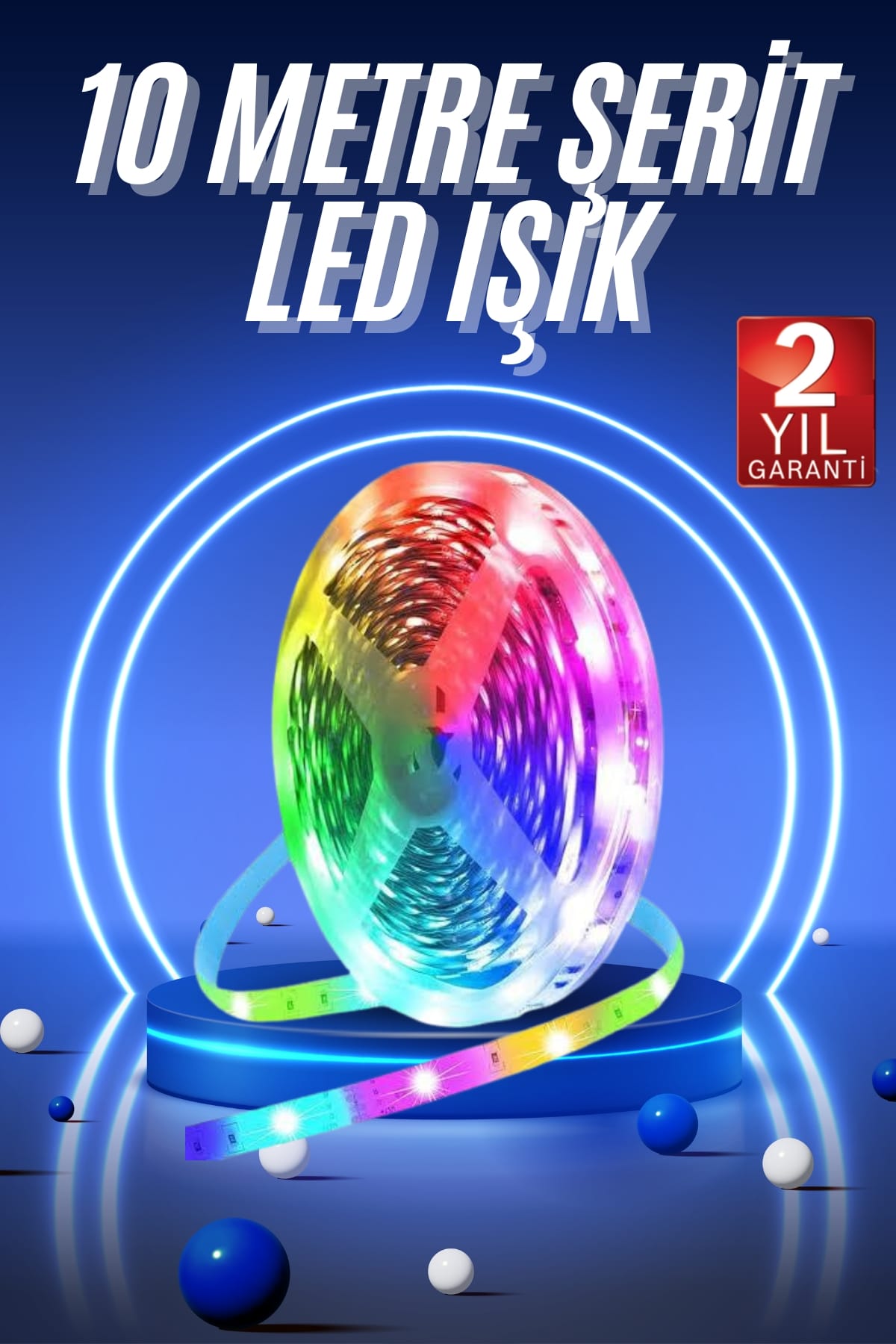 6-108 RGB Neon Şerit Led Lamba 10 Metre İç Mekan Tasarımına Uygun - Vipsepet - Görsel 1