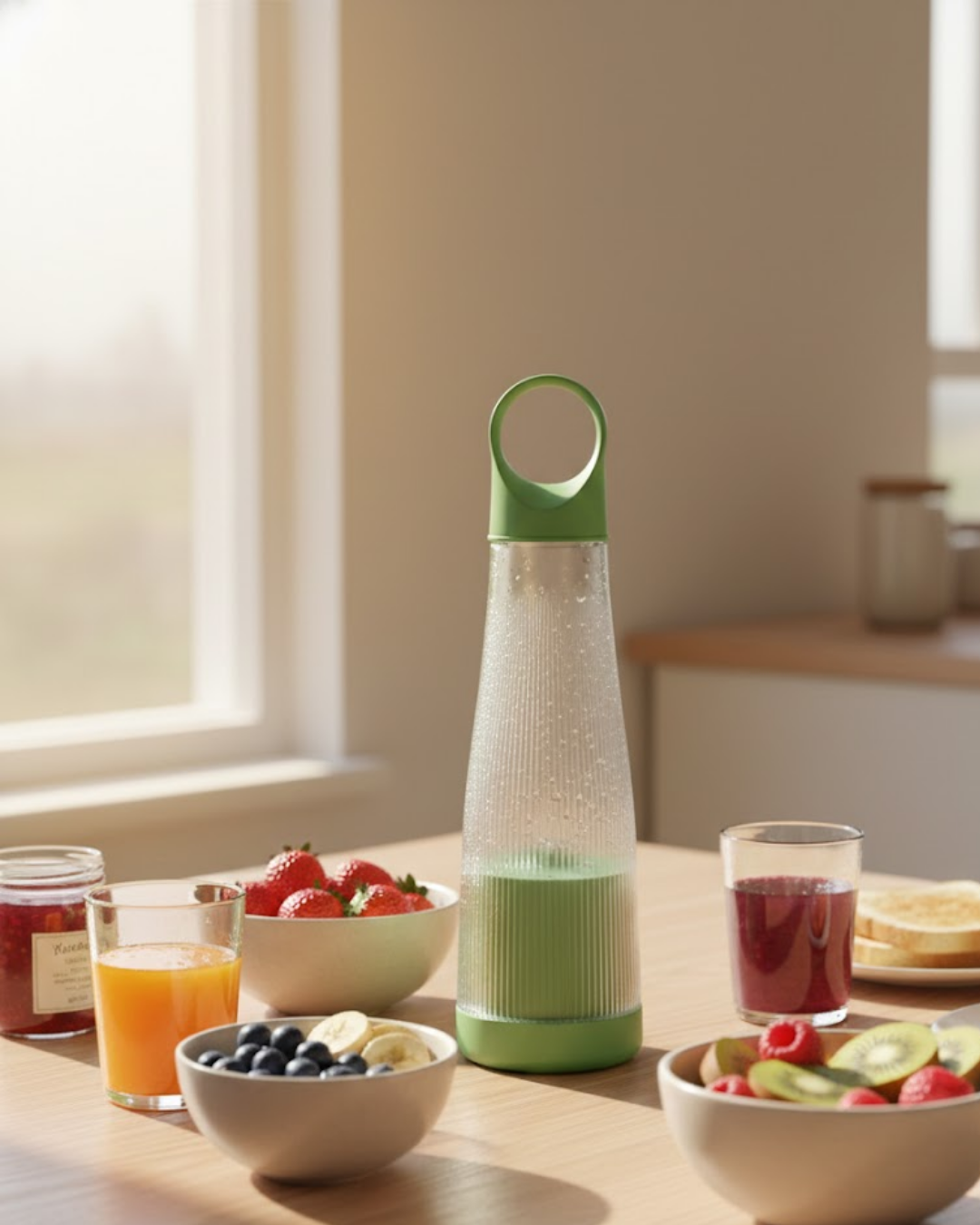 6-109 Günlük Smoothie ve Shake İçin USB Şarjlı Taşınabilir Blender - Vipsepet - Görsel 1