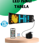 USB Destekli LED Mağaza Tabelası – Renkli RGB Kayan Yazı Paneli - Vipsepet