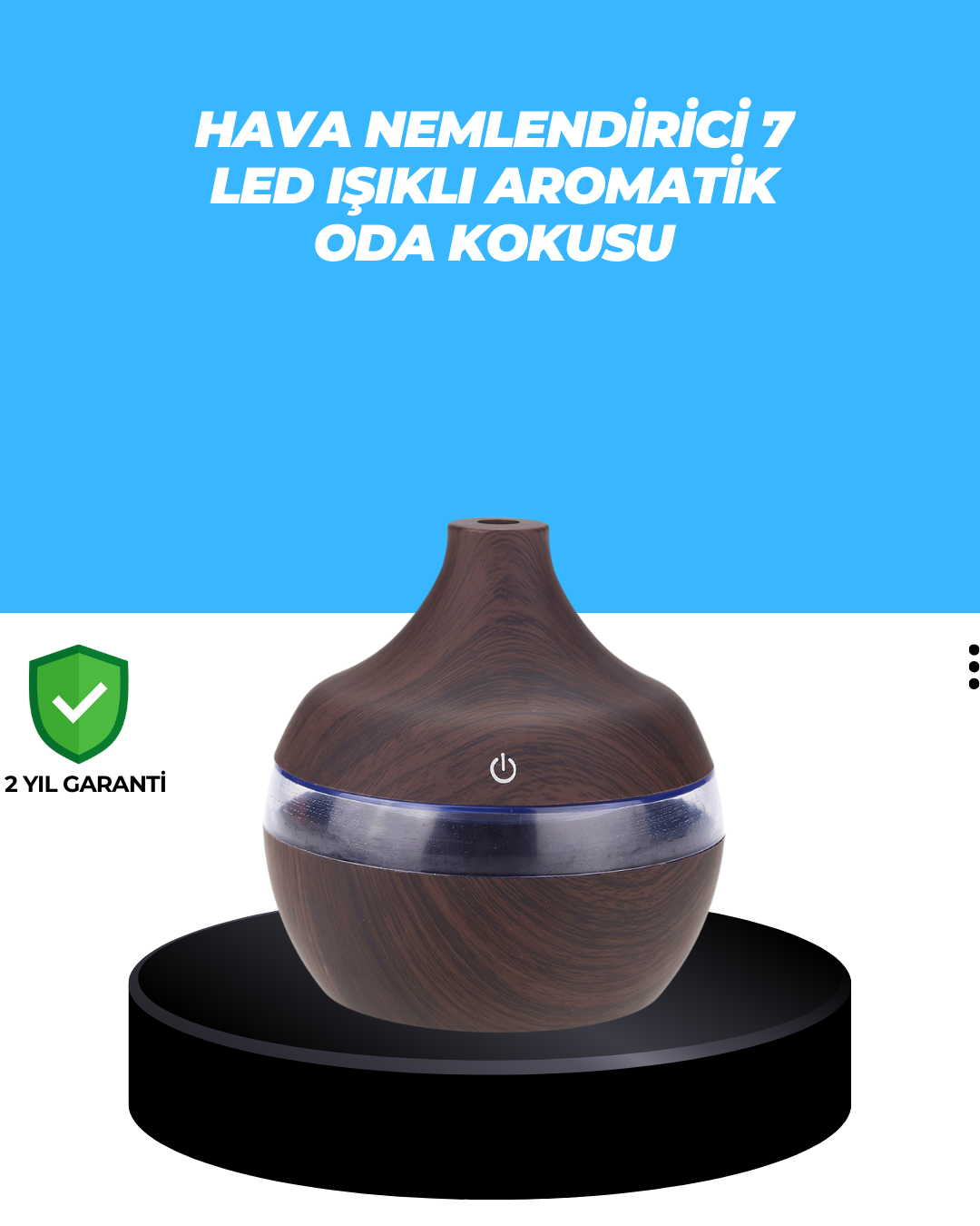 6-113 7 Renk Dinlendirici LED Işıklı Aroma Buhar Makinesi - Vipsepet - Görsel 1