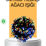 Dekoratif LED Çelenk Işık 8 Farklı Aydınlatma Modu - Vipsepet
