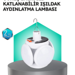 Pratik Katlanabilir Solar LED Aydınlatma Lambası - Vipsepet