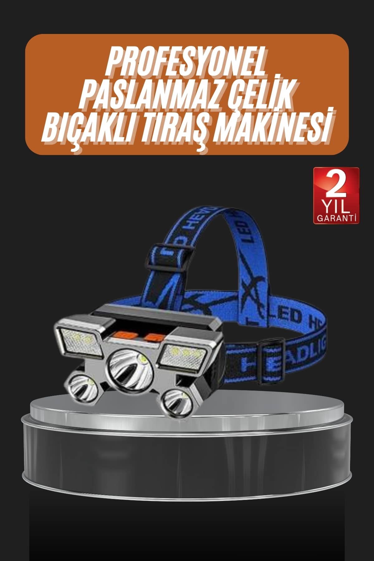 6-127 El Feneri Süper Kafa Lambası 4 Modlu 5 Led Kafa Feneri - Vipsepet - Görsel 1