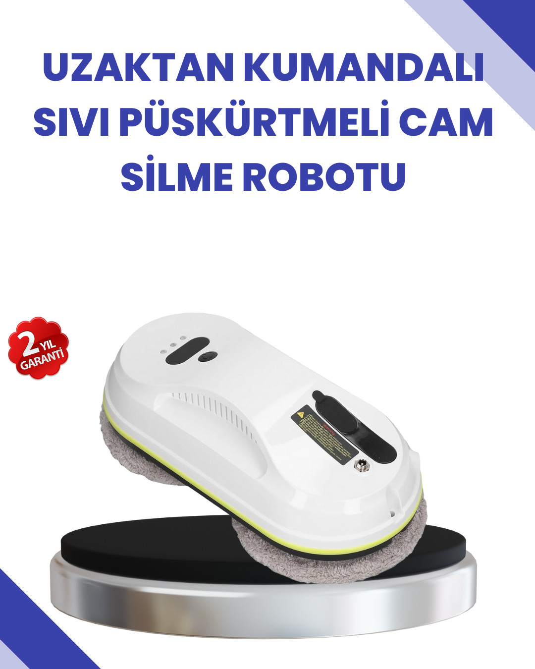 6-128 Uzaktan Kumandalı Akıllı Cam ve Pencere Temizleme Robotu - Vipsepet - Görsel 1