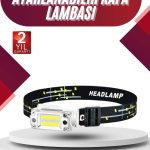 Yüksek Işıklı Şarjlı ve Sensörlü LED Kafa Lambası Kamp Lambası - Vipsepet