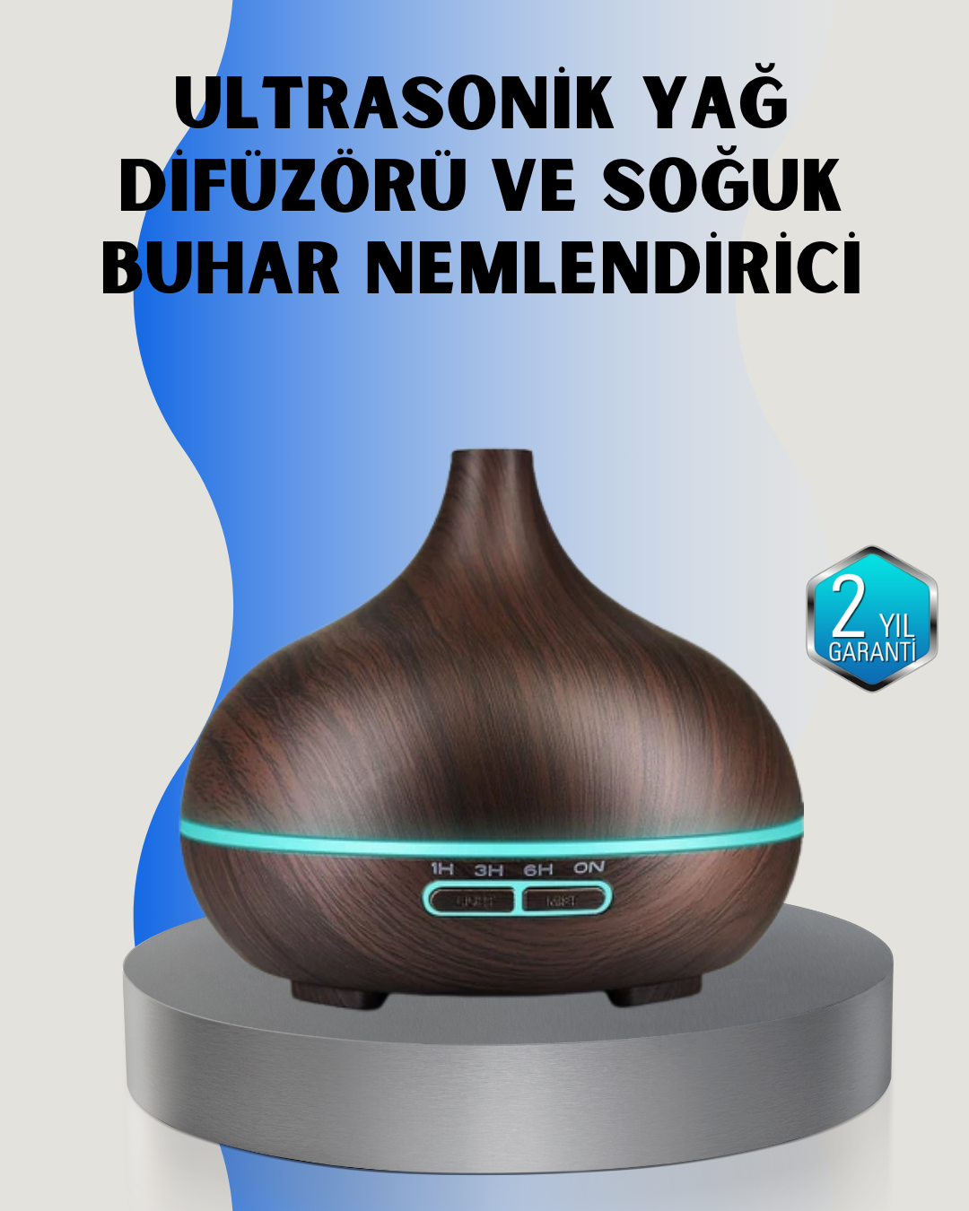 6-13 Ev ve Ofis İçin Sessiz Ultrasonik Hava Nemlendirici - Vipsepet - Görsel 1