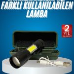 Led Lamba El Feneri Küçük Taşınabilir USB Şarjlı Acil Durum Lambası - Vipsepet
