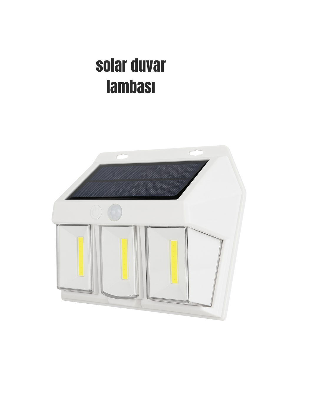 6-130 Suya Dayanıklı Solar Duvar Lambası – Akıllı Gece Sensörlü Işık - Vipsepet - Görsel 1