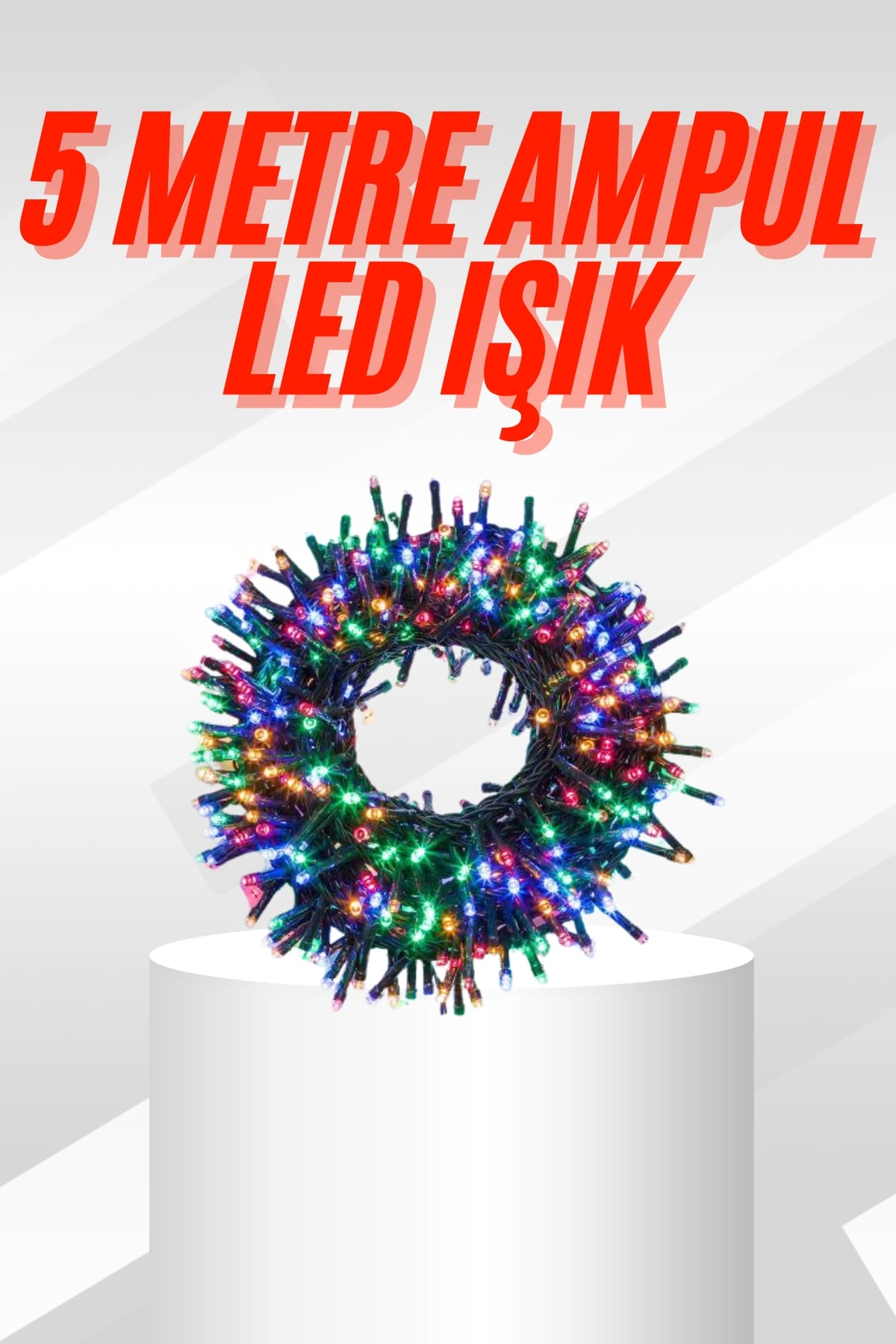 6-131 Karışık Renk Pilli Led Işık Çok Fonksiyonlu Enerji Tasarruflu 5 Metre - Vipsepet - Görsel 1