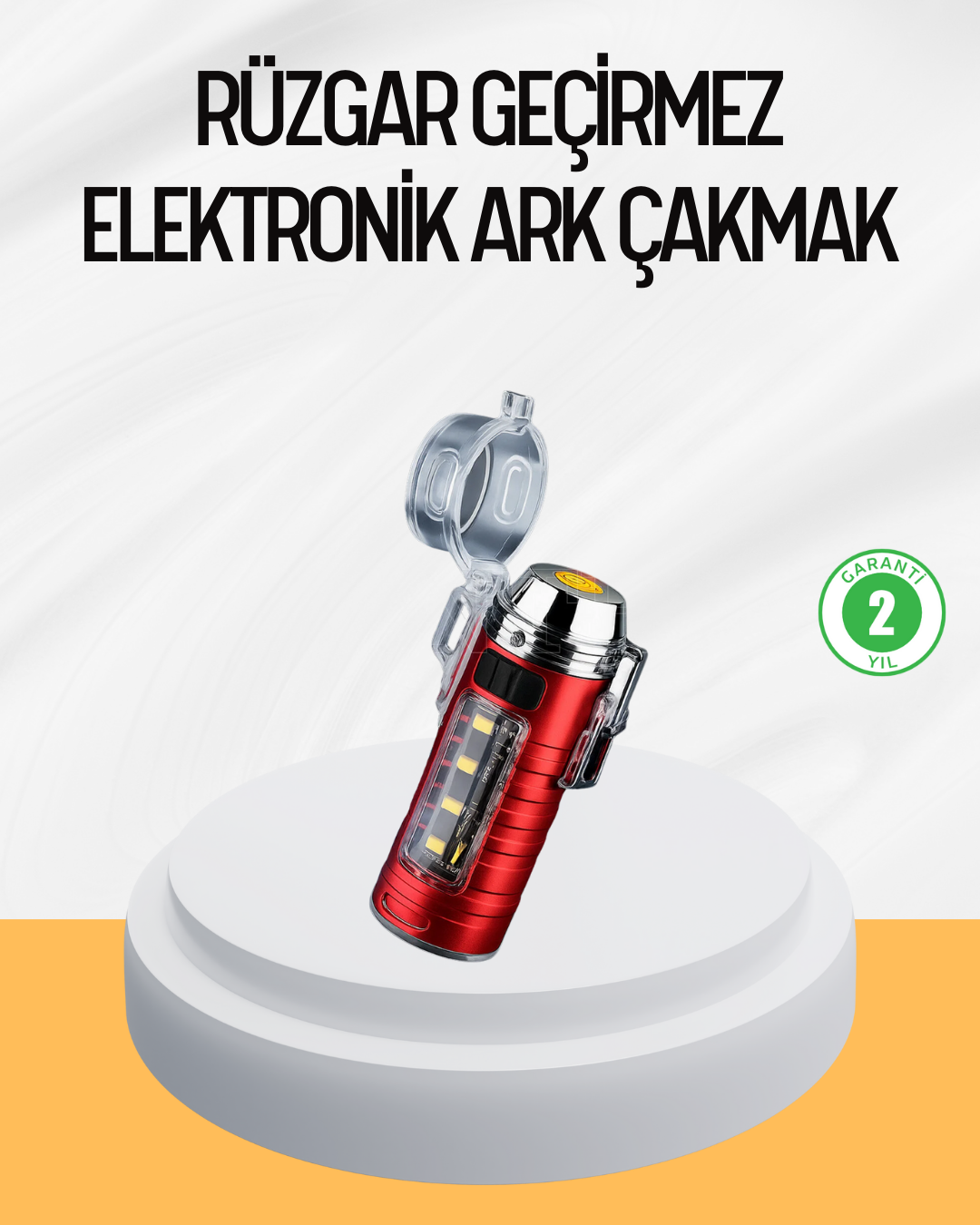 6-137 Çok Fonksiyonlu Elektrikli Çakmak El Feneri Özellikli - Vipsepet - Görsel 1