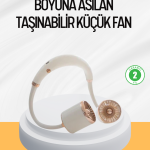 Katlanabilir Asılabilir Fan USB Şarjlı Hafif ve Sessiz Tasarım - Vipsepet