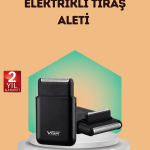 Çift Başlıklı Elektrikli Tıraş Makinesi | Suya Dayanıklı, Hafif ve Ergonomik - vipsepet