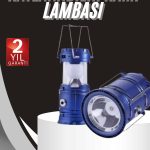 Kamp Lambası Solar Şarjlı Kızaklı Kamp Feneri Led Lamba Işıldak - Vipsepet