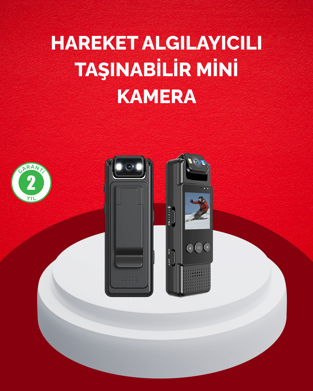 6-159 Mini Kamera 1080P Full HD Taşınabilir Güvenlik ve Kayıt Cihazı - Vipsepet - Görsel 1