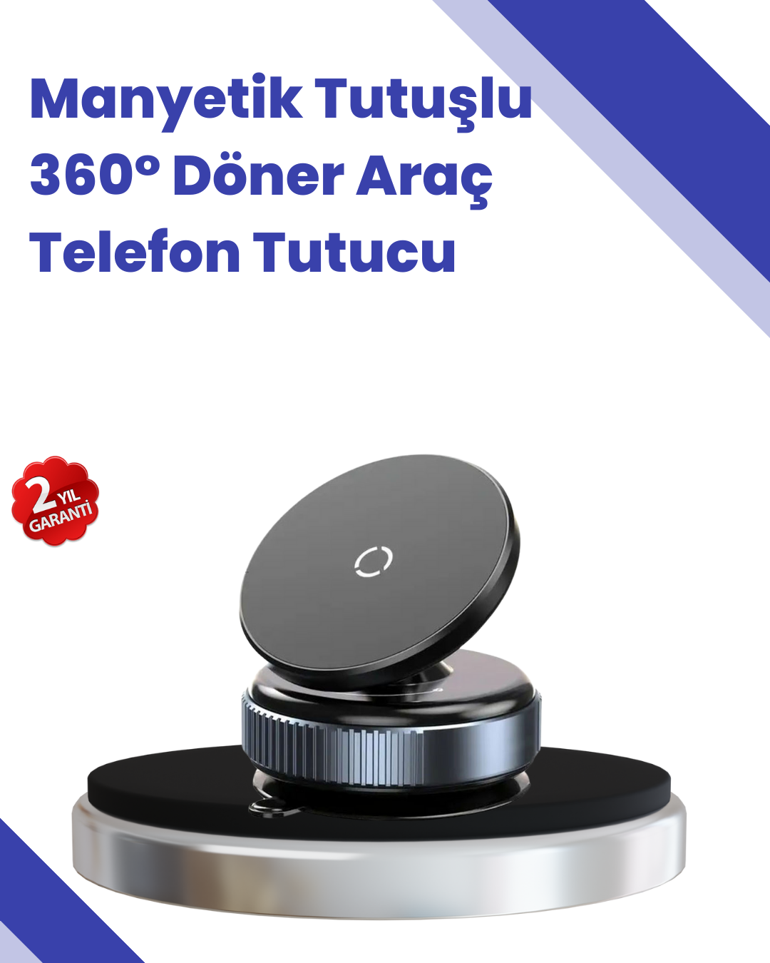6-161 Araç İçi Telefon Tutucu Güçlü Manyetik Vakumlu Model - Vipsepet - Görsel 1