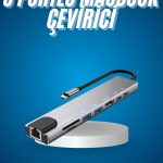 8 Port Çoklayıcı Macbook Ile Uyumlu Çoğaltıcı Type-C dönüştürücü TF SD kart - Vipsepet