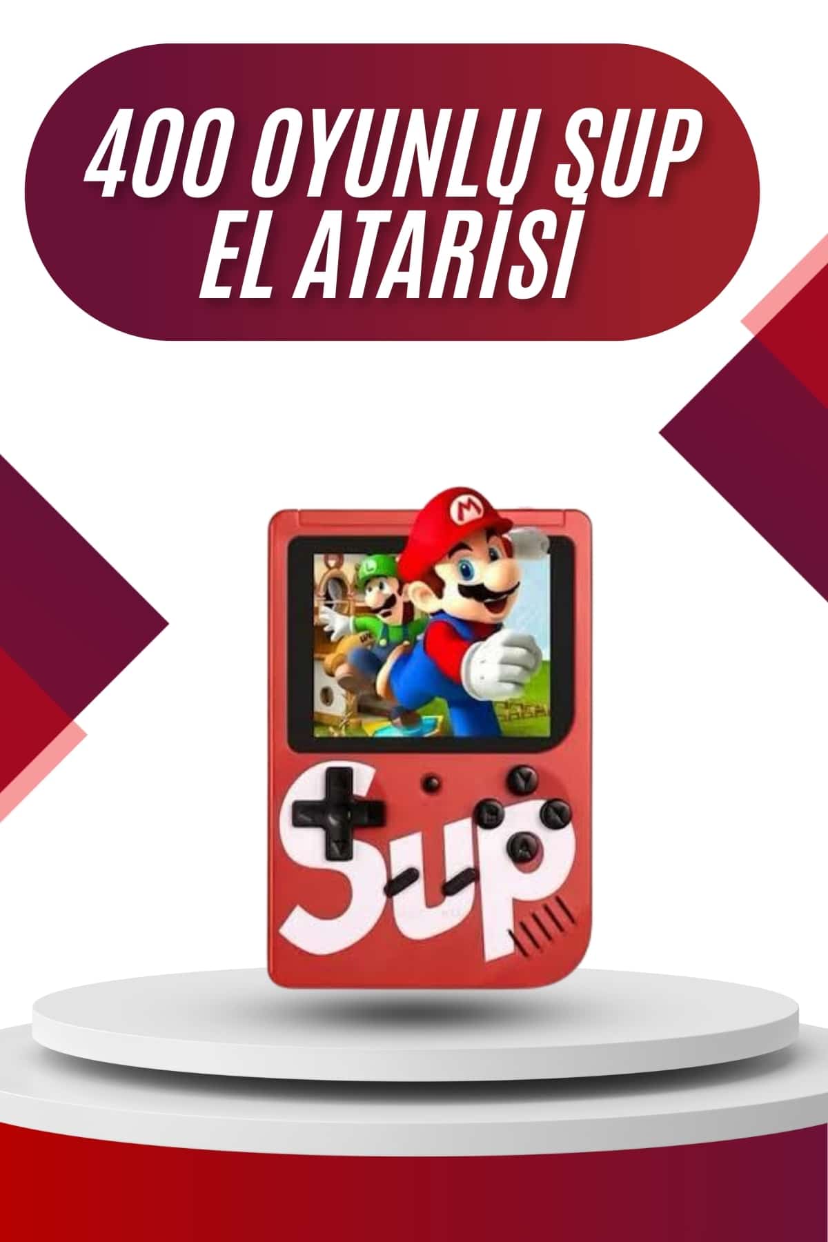 6-17 Sup Atari Retro 400 Nostalji Oyunlu Mini Atari Taşınabilir Oyun Konsolu - Vipsepet - Görsel 1