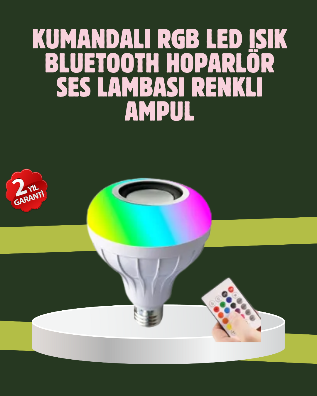 6-17 Hoparlörlü LED Ampul – Ev ve Ofis İçin Akıllı Aydınlatma Çözümü - Vipsepet - Görsel 1