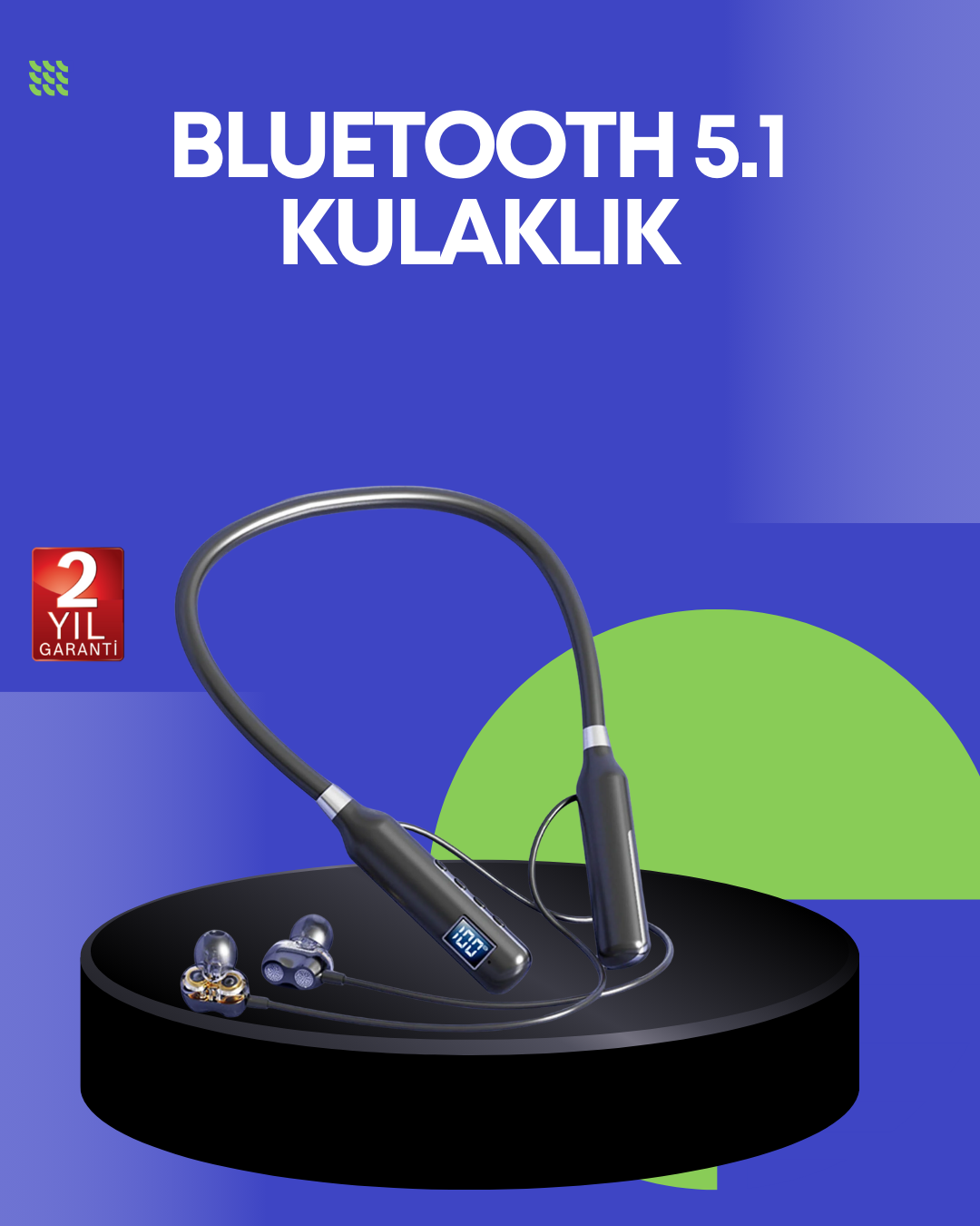 6-18 Ergonomik Tasarımlı IPX4 Suya Dayanıklı Bluetooth Kulaklık - vipsepet - Görsel 1