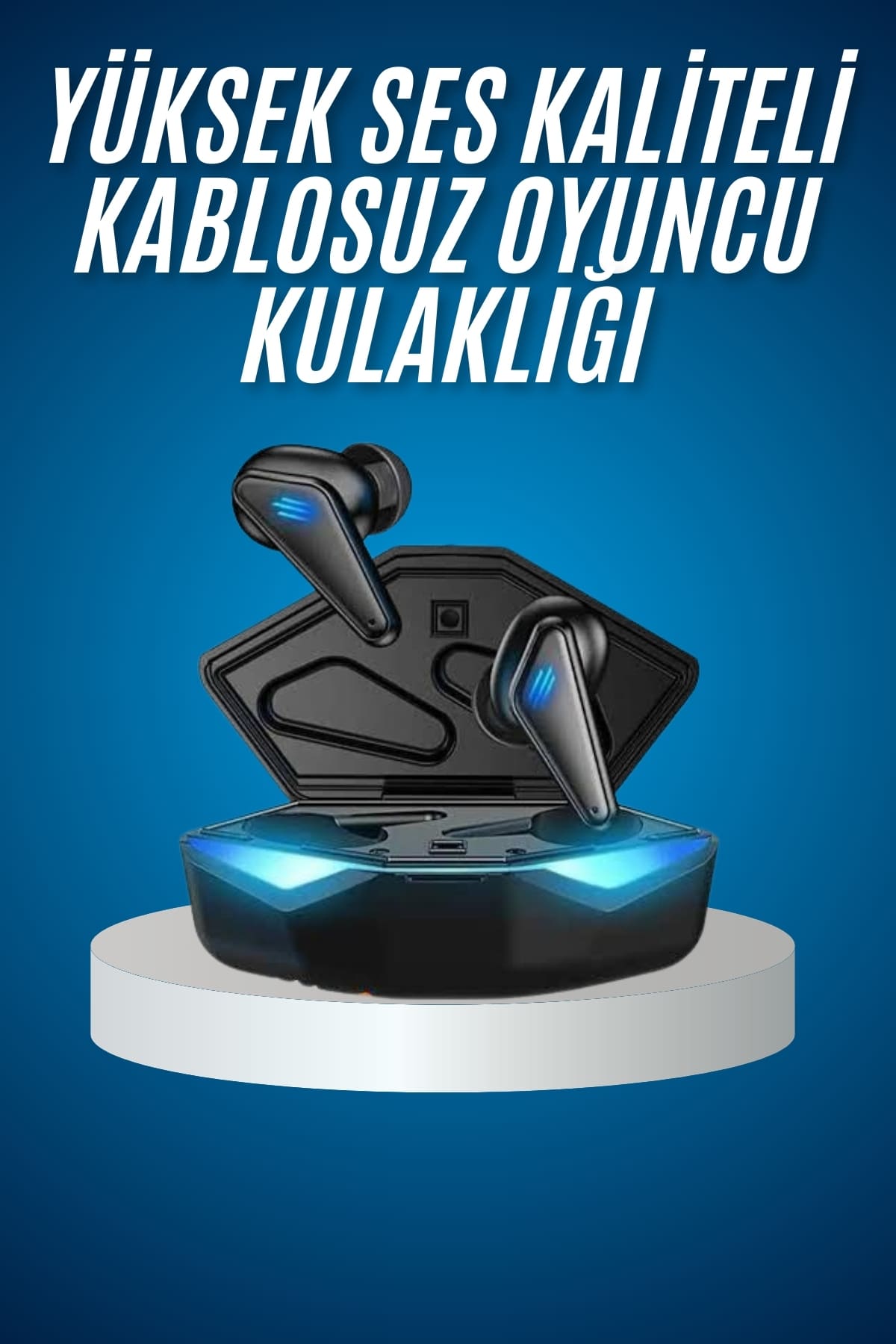 6-21 Bluetooth Kulaklık Oyuncu Kulaklığı RGB Işıklı Oyunlarda Düşük Gecikme - vipsepet - Görsel 1