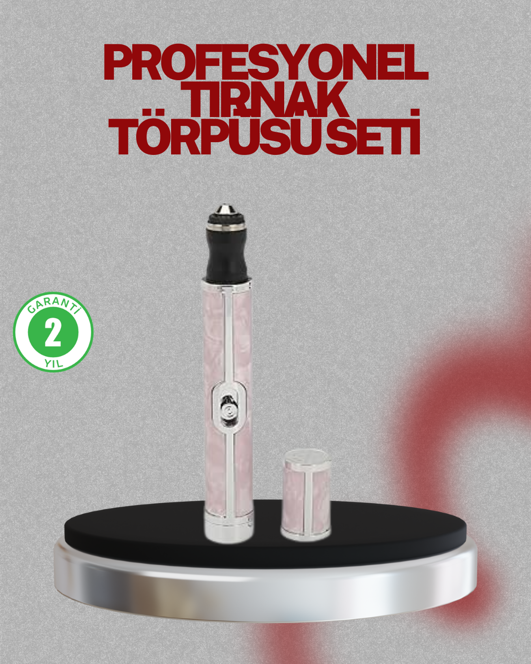 6-246 Taşınabilir Elektrikli Tırnak Törpüsü 500 mAh USB Şarjlı Manikür Cihazı - Vipsepet - Görsel 1
