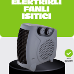 Güvenli Elektrikli Fanlı Isıtıcı Termostatlı Hızlı Isıtma - Vipsepet