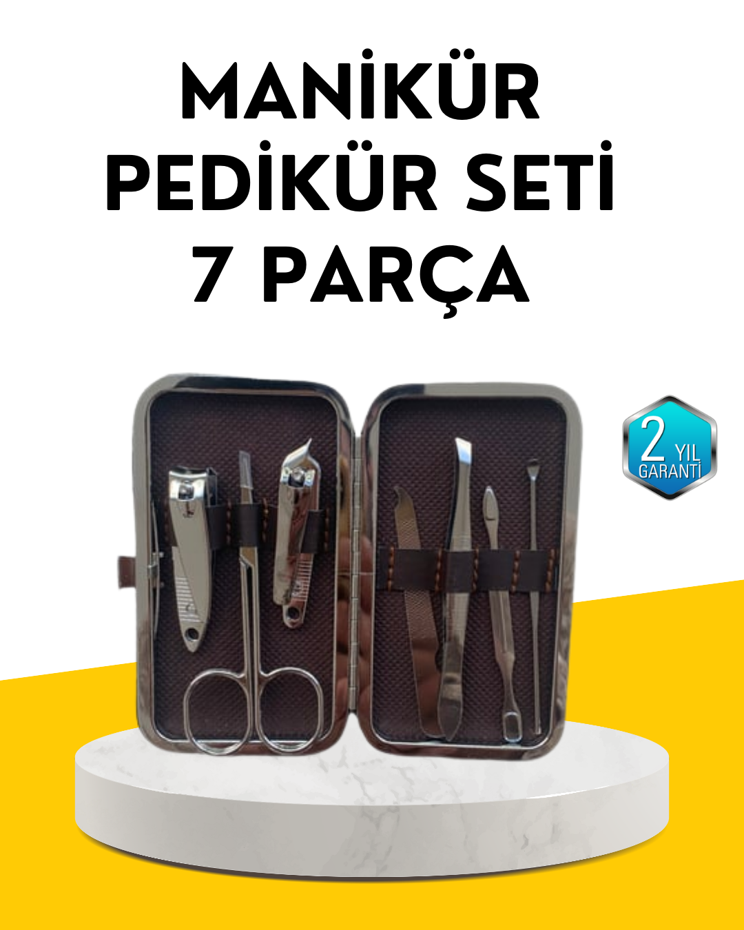 6-25 Dayanıklı Çelik Aletlerden Oluşan Kişisel Bakım Seti - Vipsepet - Görsel 1