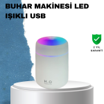 ABS Gövdeli 300ml USB Nemlendirici – Beyaz, Gri, Pembe Renk - Vipsepet