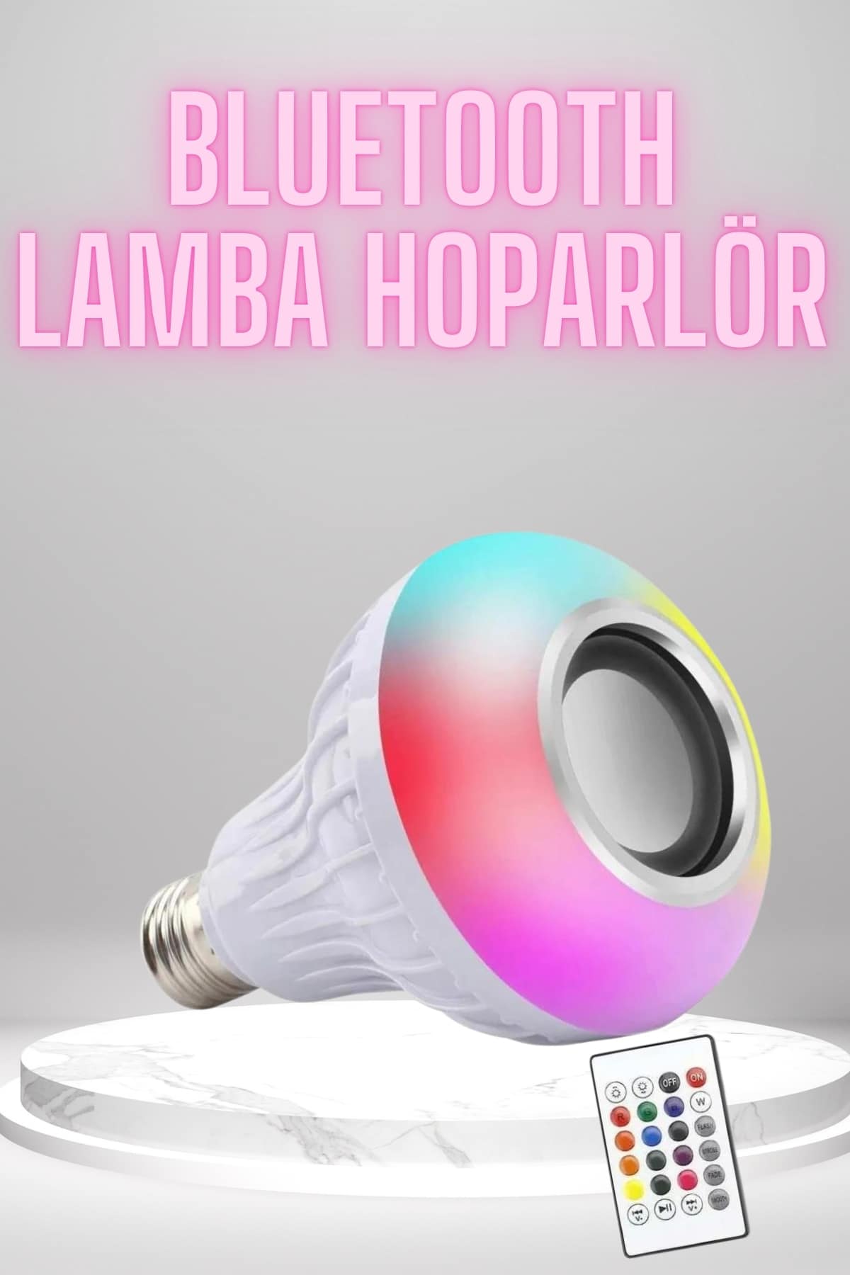 6-3 Bluetooth Hoparlör Akıllı Rgb Led Işık Renk Değiştirme Ses Bombası Ampül Görünümlü - Vipsepet - Görsel 1