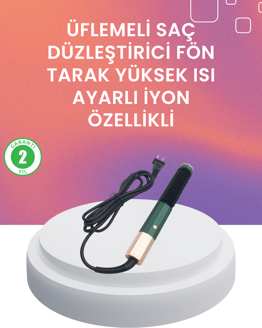 6-31 Termal Koruma Sistemli Çok Fonksiyonlu Saç Şekillendirme Cihazı - Vipsepet - Görsel 1