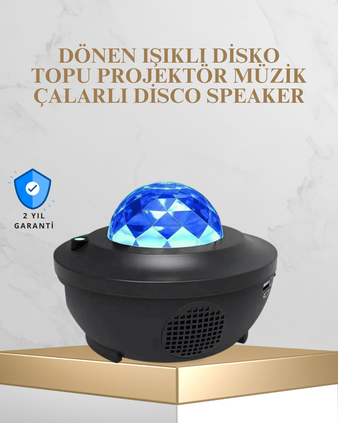 6-34 Bluetooth Ve USB Müzik Çalar Gece Lambası – 50 m² Kapsama, Uzaktan Kumanda - Vipsepet - Görsel 1