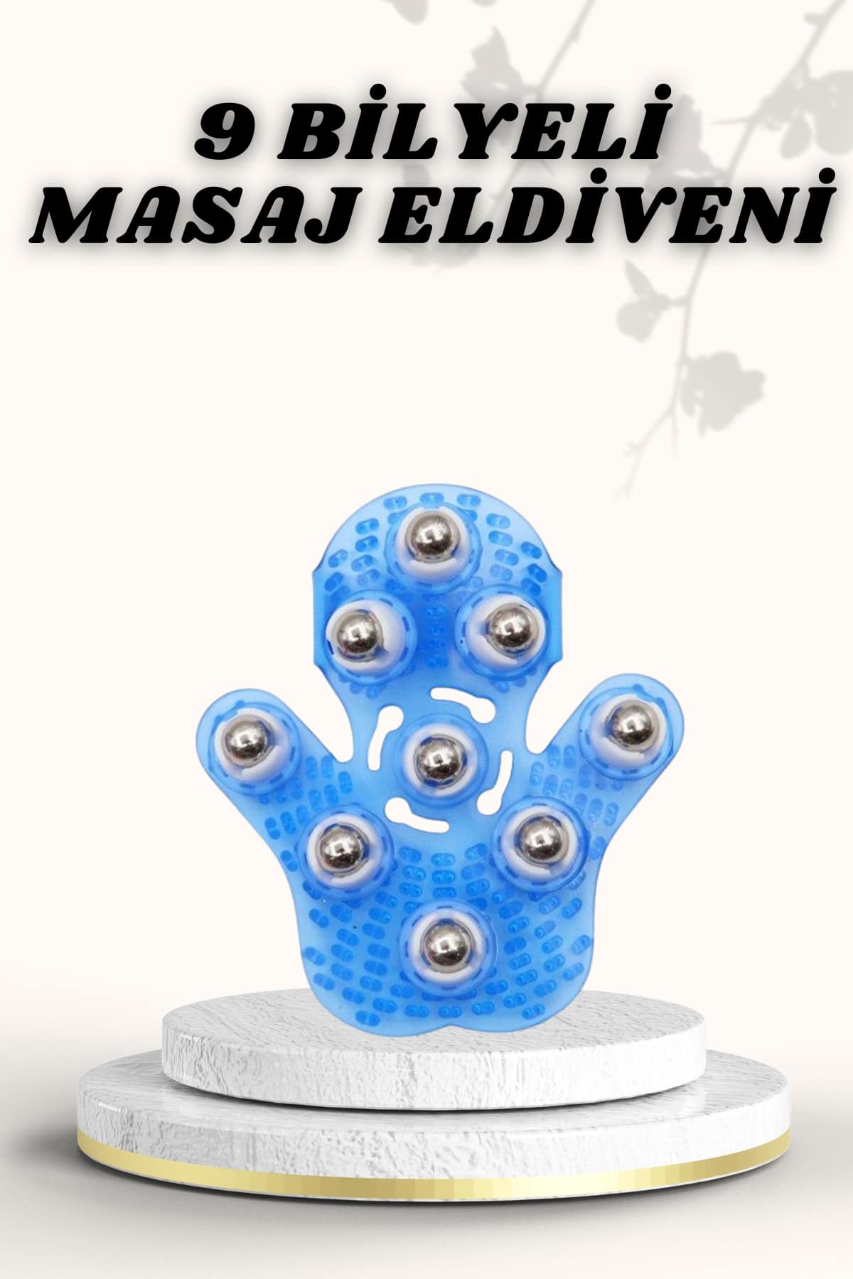 6-35 9 Bilyeli Masaj Eldiveni Giyilebilir Plastik Vücut Sıkılaştırıcı - Vipsepet - Görsel 1