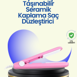 Hafif ve Taşınabilir Seramik Kısa Saç Maşası – Seyahate Uygun Ergonomik ve Güvenli Tasarım - Vipsepet