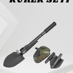 Katlanabilir Kamp Küreği Küçük Kazma Kürek Seti Pusulalı - Vipsepet