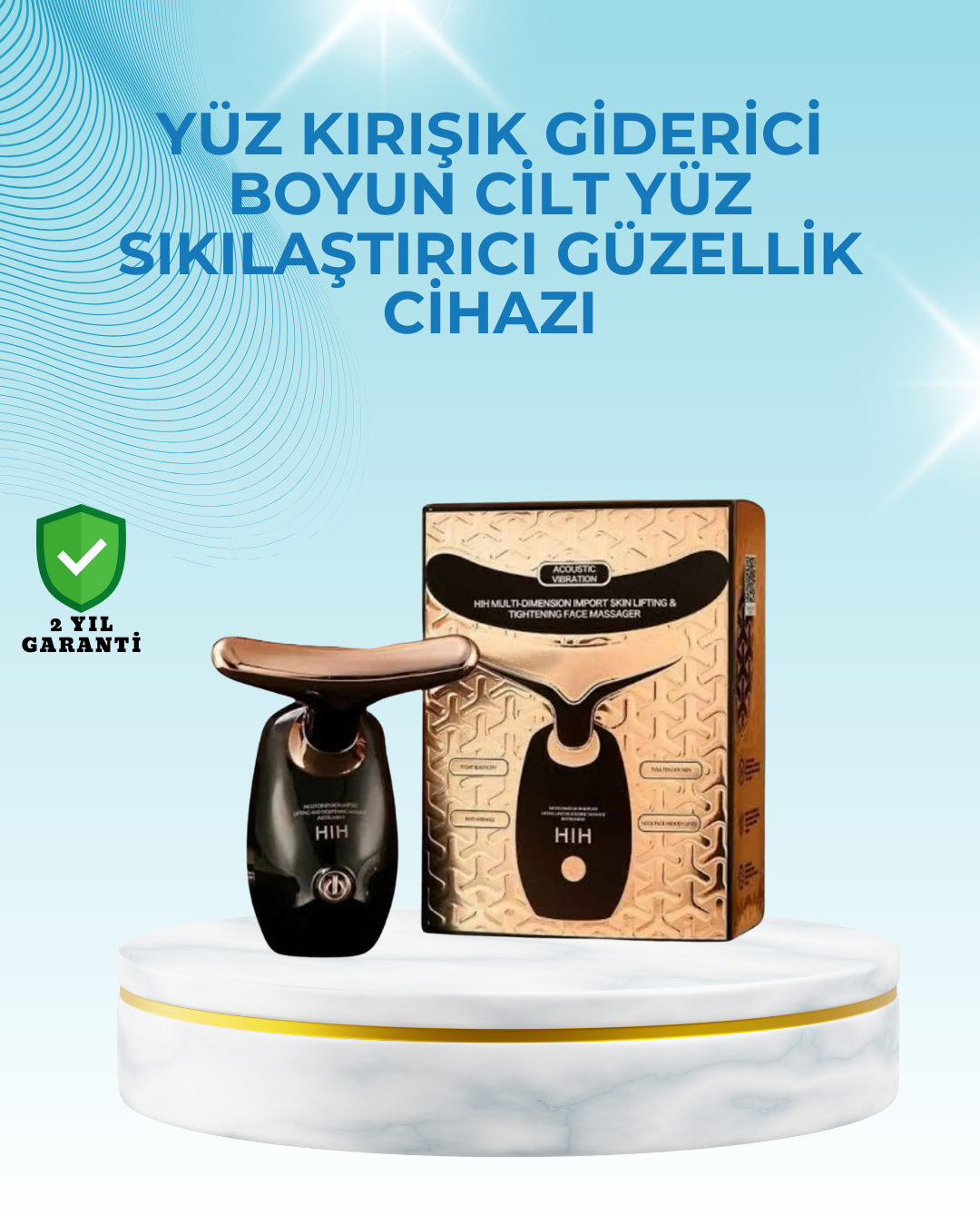 6-38 Çok Fonksiyonlu Yüz ve Göz Masaj Aleti – Genç ve Parlak Bir Cilt İçin - Vipsepet - Görsel 1